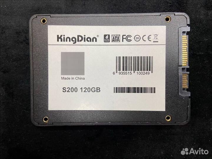 SSD накопитель 120-128GB 240-256GB 480-512GB