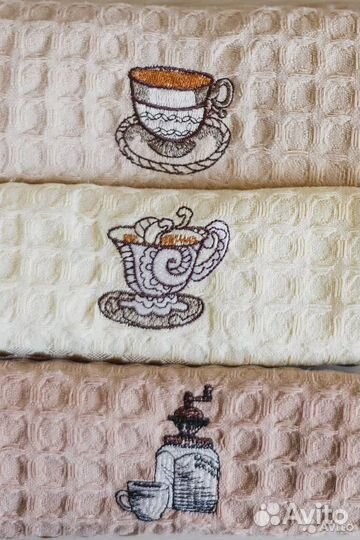 Полотенце Кухонное вафельное набор 3шт