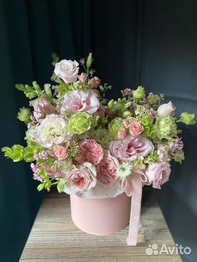 Коробка с цветами. Букет