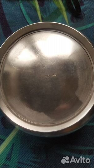 Сахарница, конфетница серебро 875 звезда