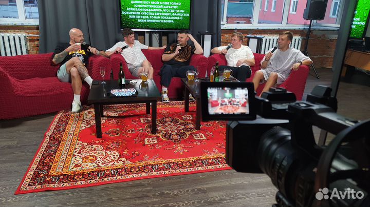 Студия подкастов, видеосъёмка, онлайн трансляция