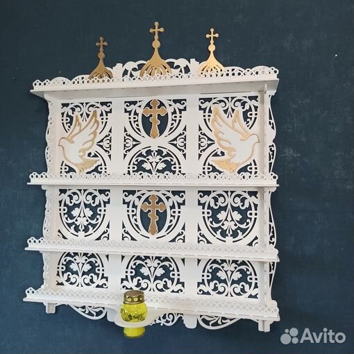 Полка для икон, Иконостас в дом, божница Мод 132
