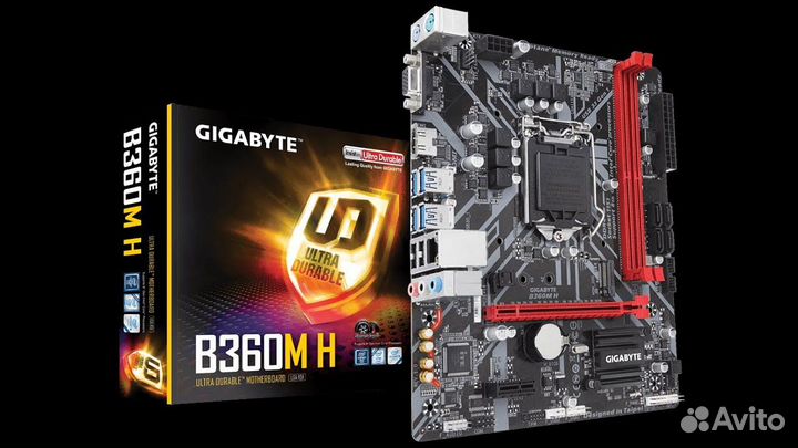 Материнская плата с процессором и памятью