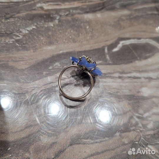 Кольцо серебро