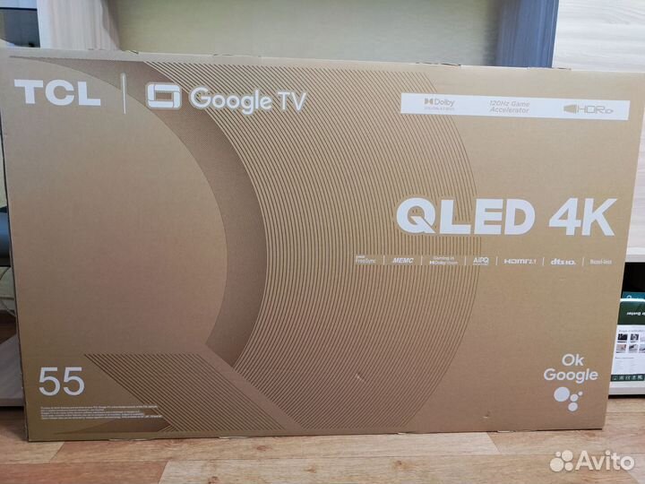 Телевизор 4к tcl55c647