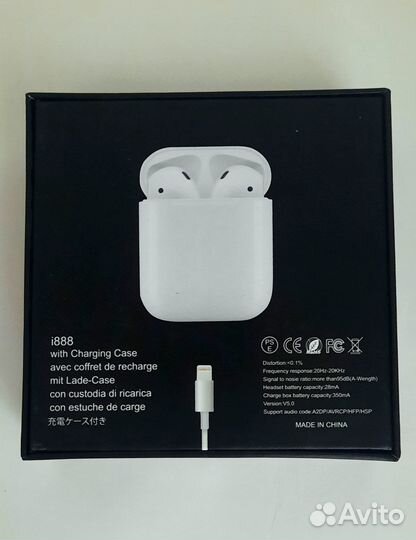 Беспроводные наушники i888 TWS сенсорные