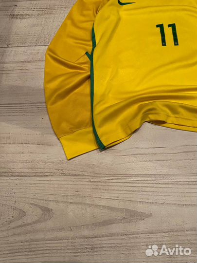 Винтажное джерси с длинным рукавом Nike brazil