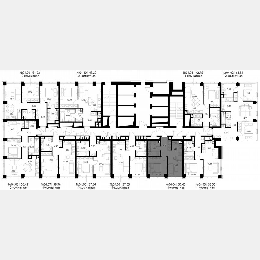 1-к. квартира, 37,7 м², 4/48 эт.