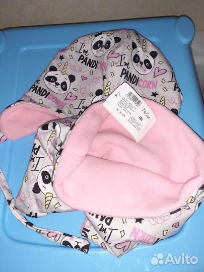 Комплект новый шапка +снуд