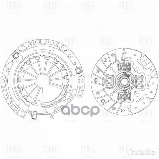 Сцепление в сборе для а/м Toyota Corolla E150