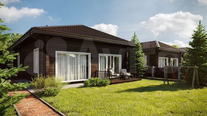 Коттедж 104 м² на участке 5,5 сот.