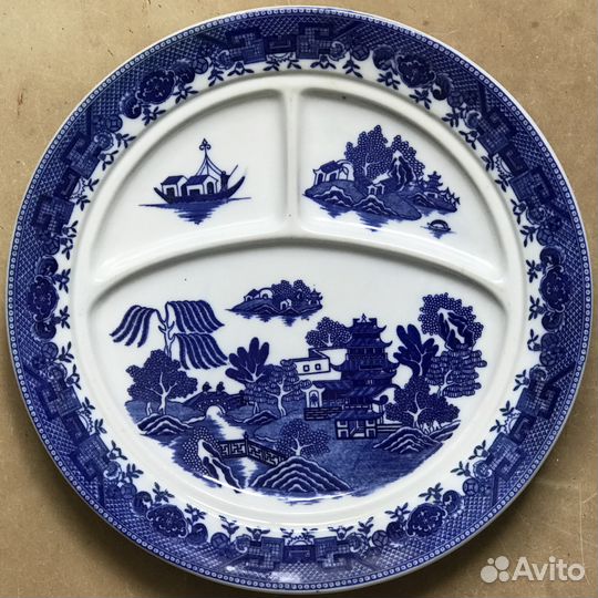 Блюдо-менажница, 26 см. Япония