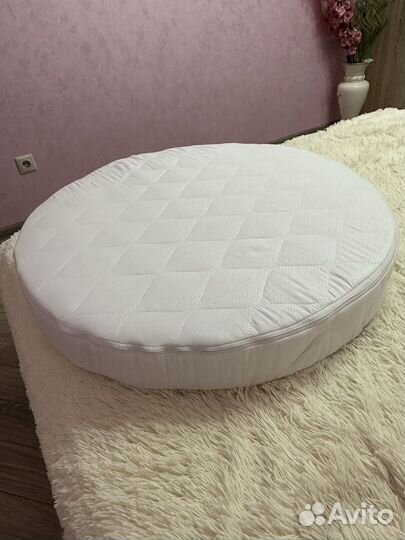 Матрас в круглую кроватку кокосовый