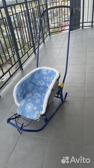 Детские санки с колесами