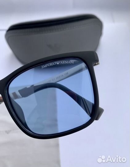 Очки emporio armani синие поляризационные