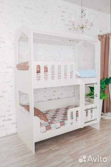 Двухъярусная кровать Домик без ящика