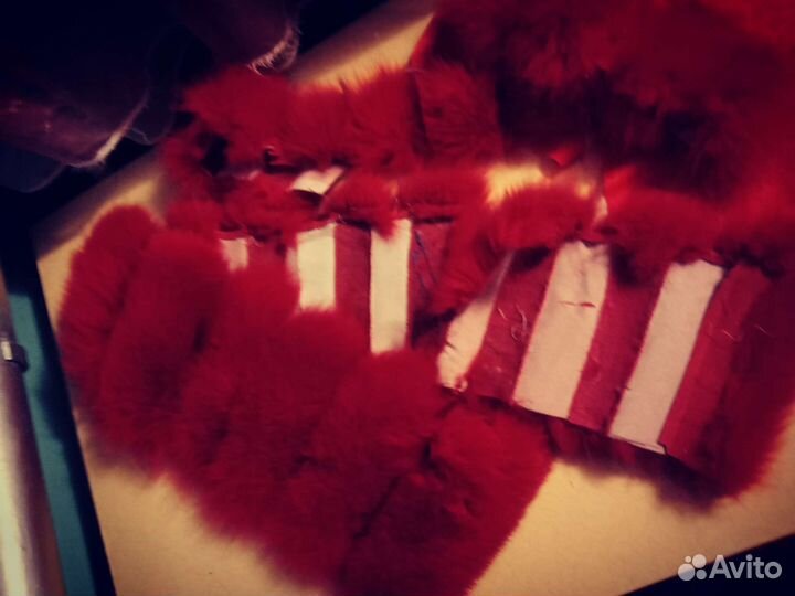 Мех песца на рукоделия