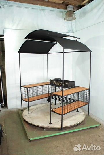 Мангал с крышей