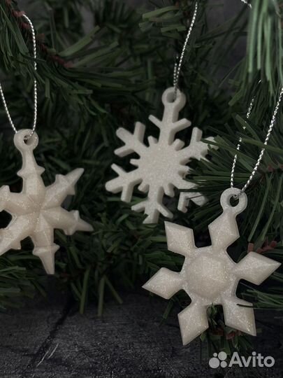 Елочные игрушки из эпоксидной смолы