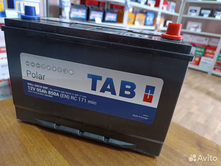 Аккумулятор 95 Ач TAB на SsangYong Toyota Hyundai