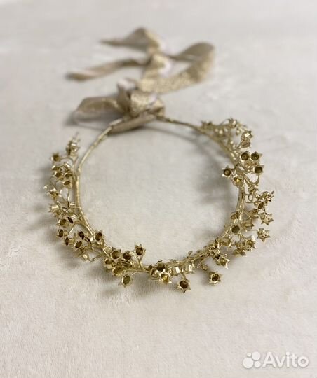 Золотой венок ободок