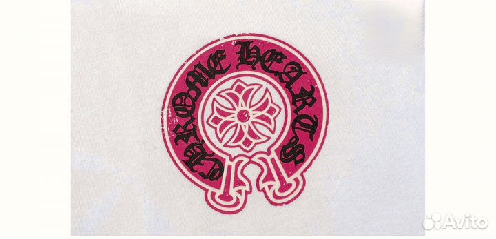 Футболка chrome hearts белая