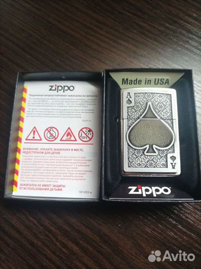 Зажигалка zippo ACE OF spades 49637