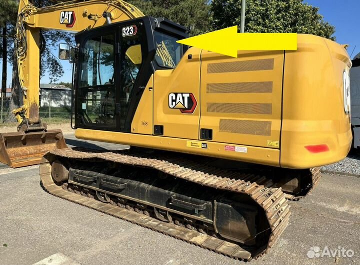 Стекло Caterpillar 323 заднее 2018 года