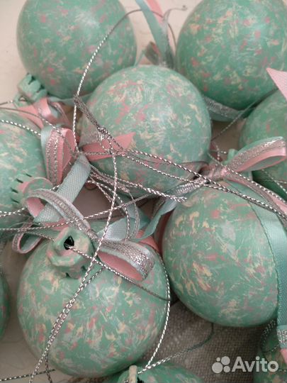 Наборы елочных шариков в мешочках