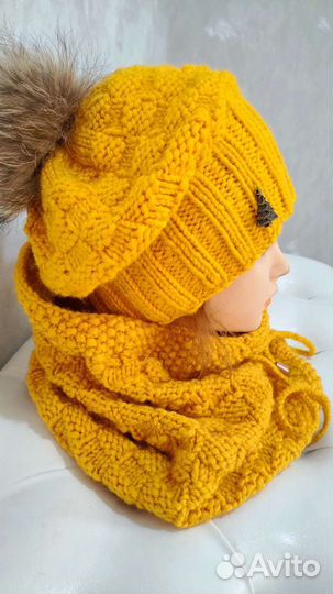 Шапка и снуд женские