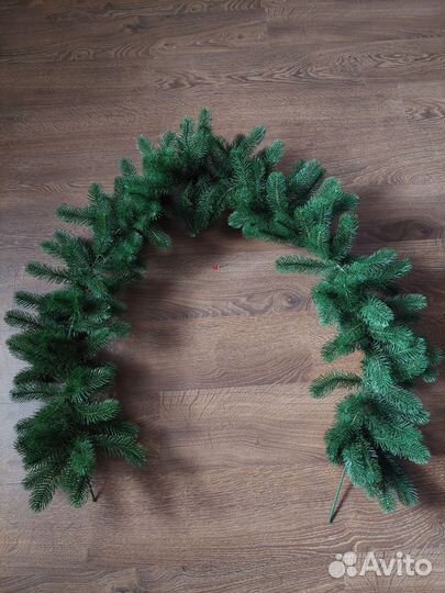 Ветка-гирлянда еловая искусственная