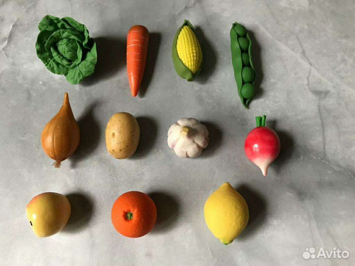Игрушки развивашки XXL овощи Еда для кукол Фигурки