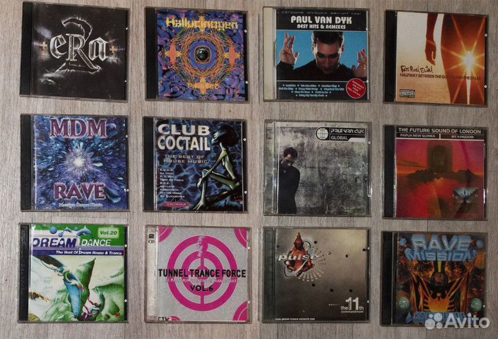 Музыкальные CD диски Транс Техно Электро Рок Поп