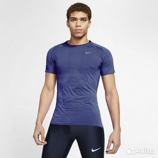 Футболка мужская бег Nike TechKnit CJ5344-478