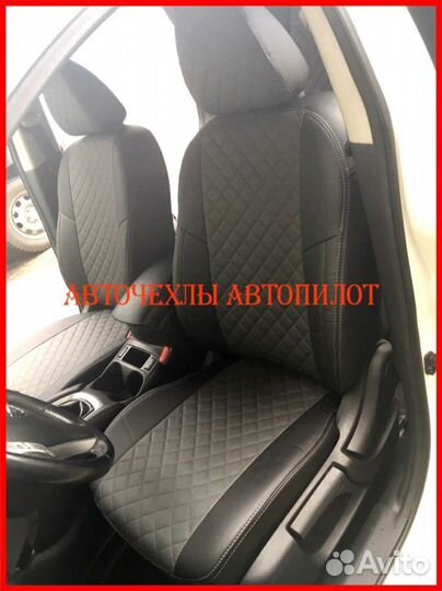 Чехлы Автопилот Mitsubishi L200 из экокожи Ромб