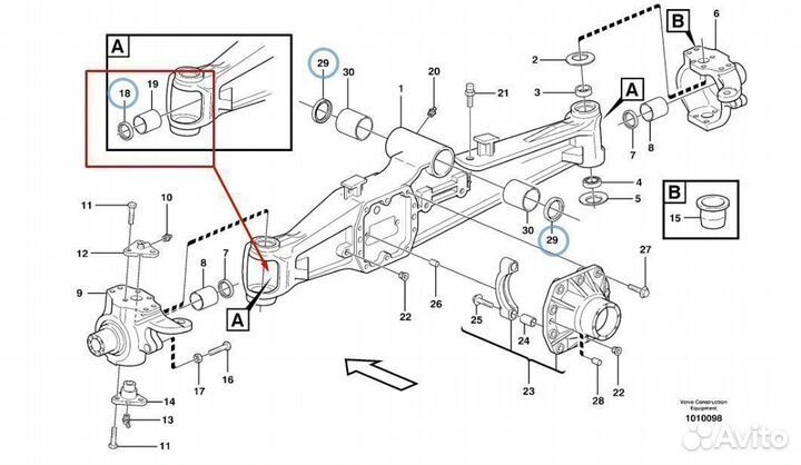 15185041 (VOE15185041) Сальник полуоси в мост
