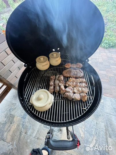 Угольный гриль weber бу