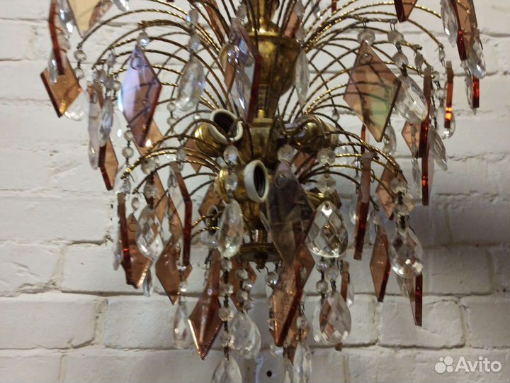 Хрустальная люстра СССР Брызги шампанского. Каскад