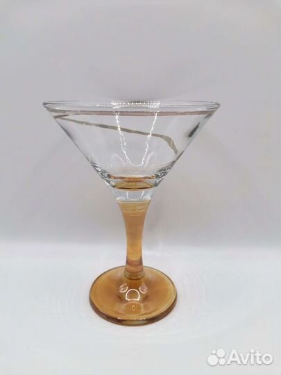 Бокалы фужеры для Мартини Медовое стекло СССР