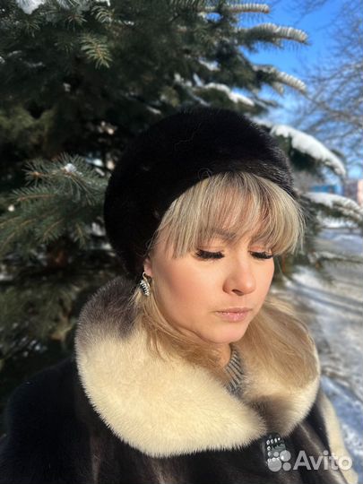 Шапка норковая женская