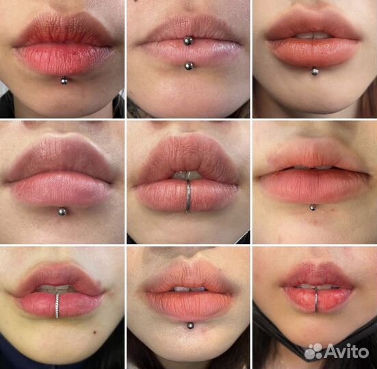 Модель на классический пирсинг