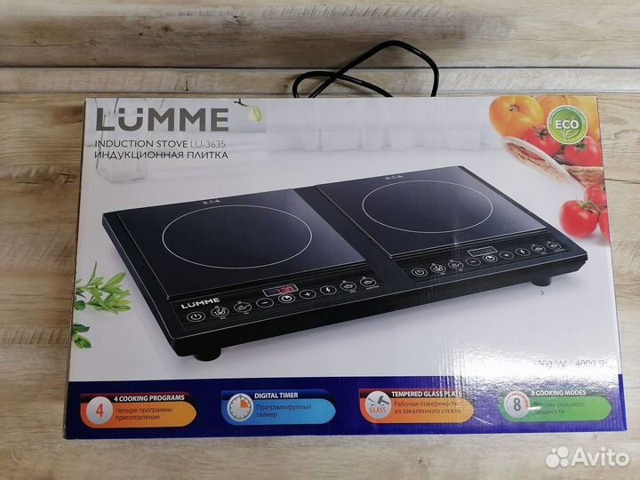 Индукционная плита 2 комфорки