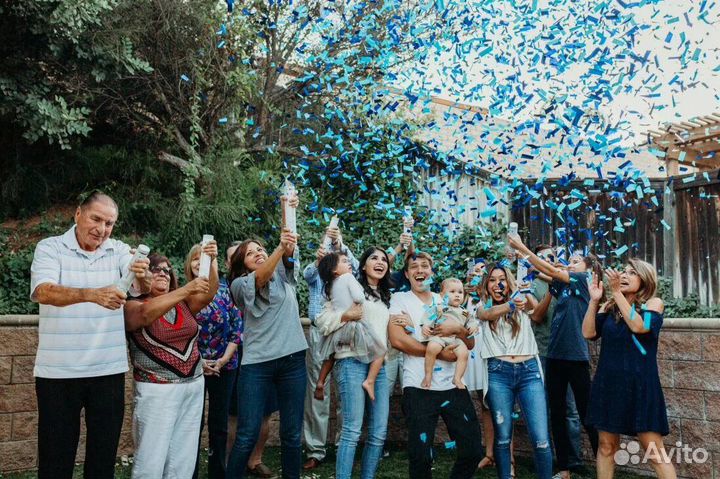 Гендер пати хлопушка. Сюрприз мальчик или девочка