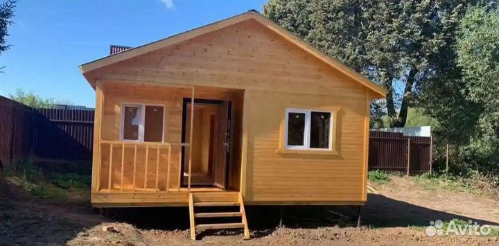 Каркасный дом 6х6 хозблок