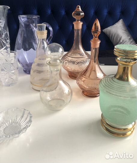 Графины кувшины Богемия розетки СССР