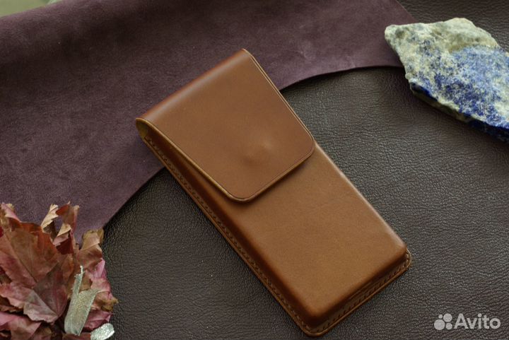 Чехол на телефон Z fold 4. На заказ. Кожа Handmade