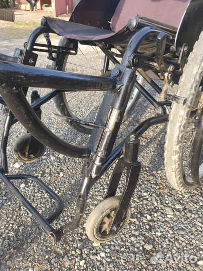 Велоприставка к инвалидной коляске