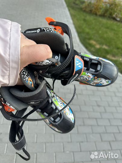 Коньки детские раздвижные 26-31р