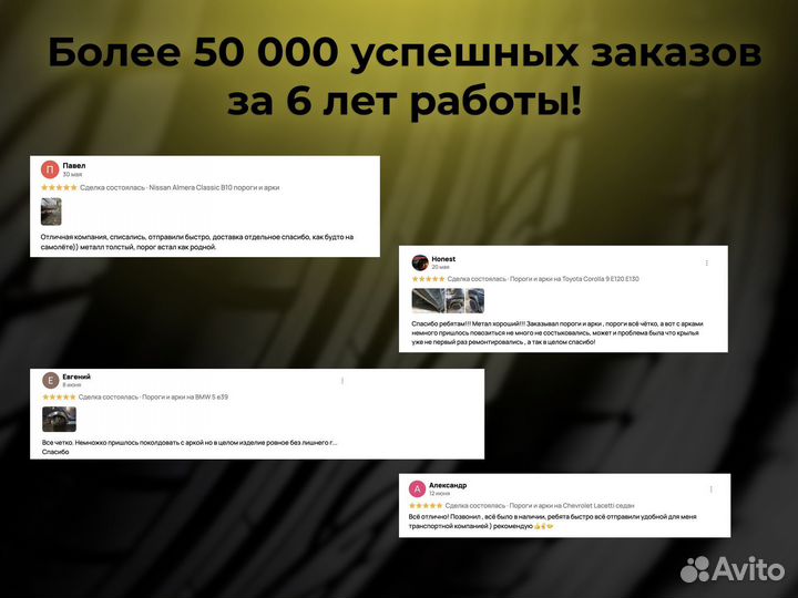 Ремонтные пороги и арки для Opel Новочебоксарск