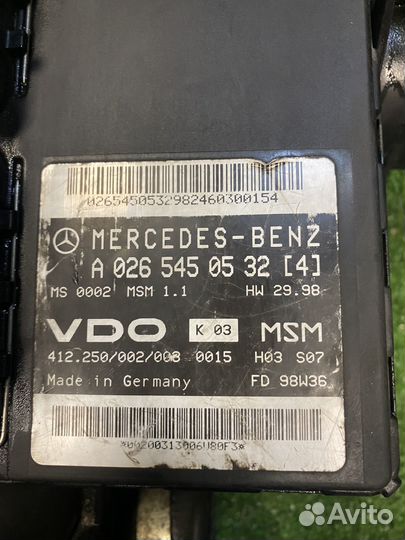 Блок управления двигателем mercedes w168
